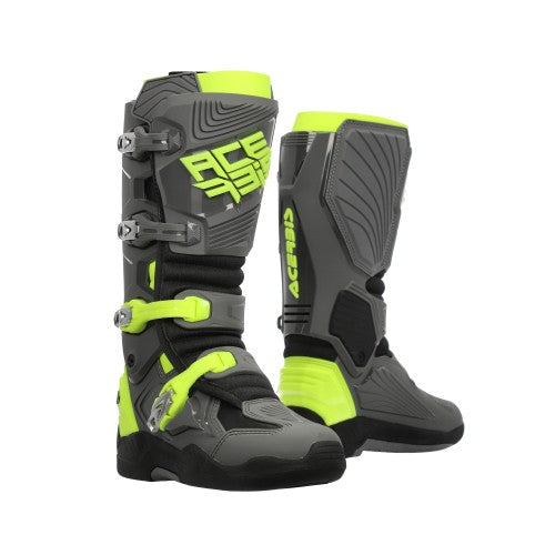 Acerbis WHOOPS Boots - Grey Yellow Fluo