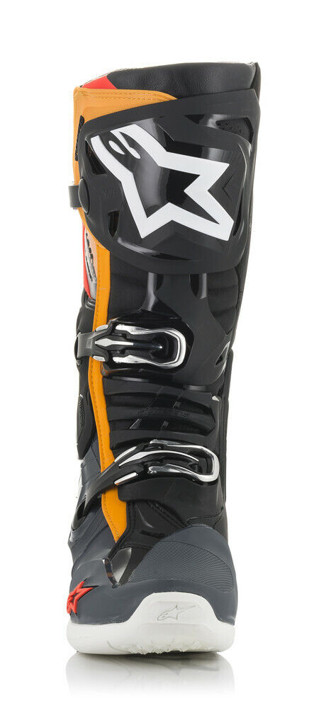 Stivali Alpinestars Tech 10 - Black Gray Orange Red Fluo