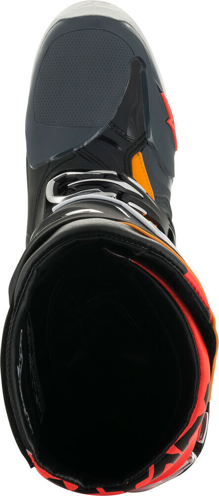 Stivali Alpinestars Tech 10 - Black Gray Orange Red Fluo