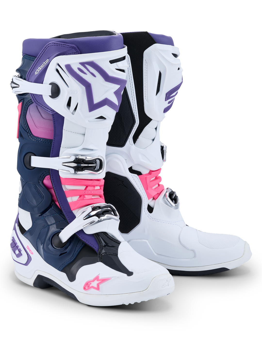 Alpinestars Tech 10 Boots - White Purple