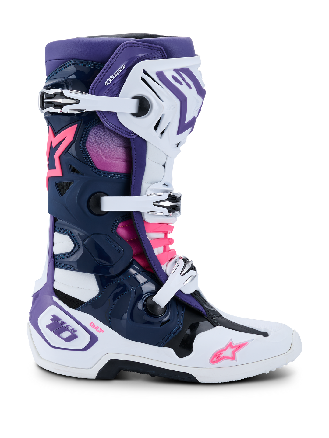Alpinestars Tech 10 Boots - White Purple