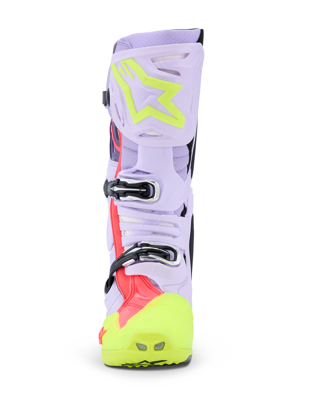 Alpinestars Tech 10 Supervented Boots - Purple Fluo Yellow