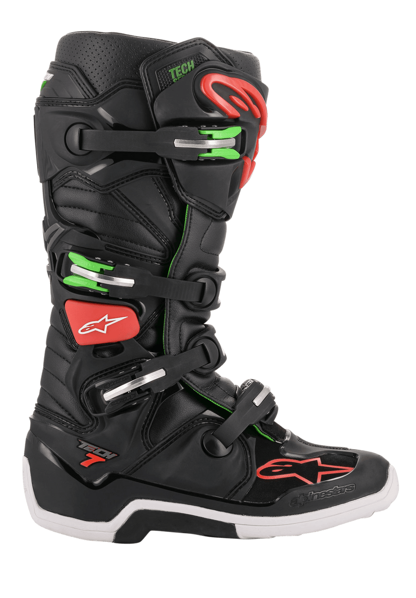Alpinestars Tech 7 Boots - Black Red Green