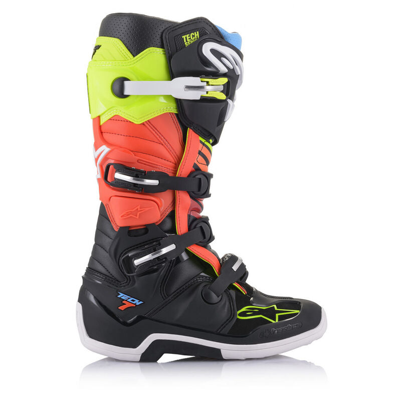 Alpinestars Tech 7 Boots - Black Yellow Red Fluo