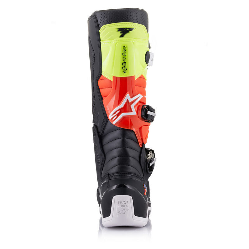 Alpinestars Tech 7 Boots - Black Yellow Red Fluo
