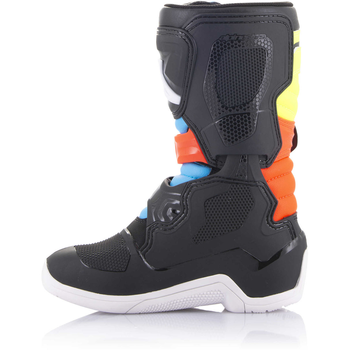 Stivali Alpinestars Tech 3S Kids - Nero / Giallo / Rosso Fluo