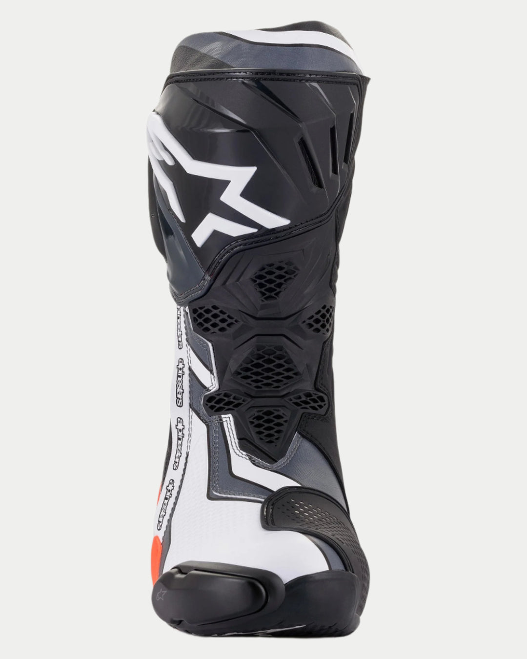 Stivali Alpinestars Supertech R - Nero Rosso Fluo Bianco
