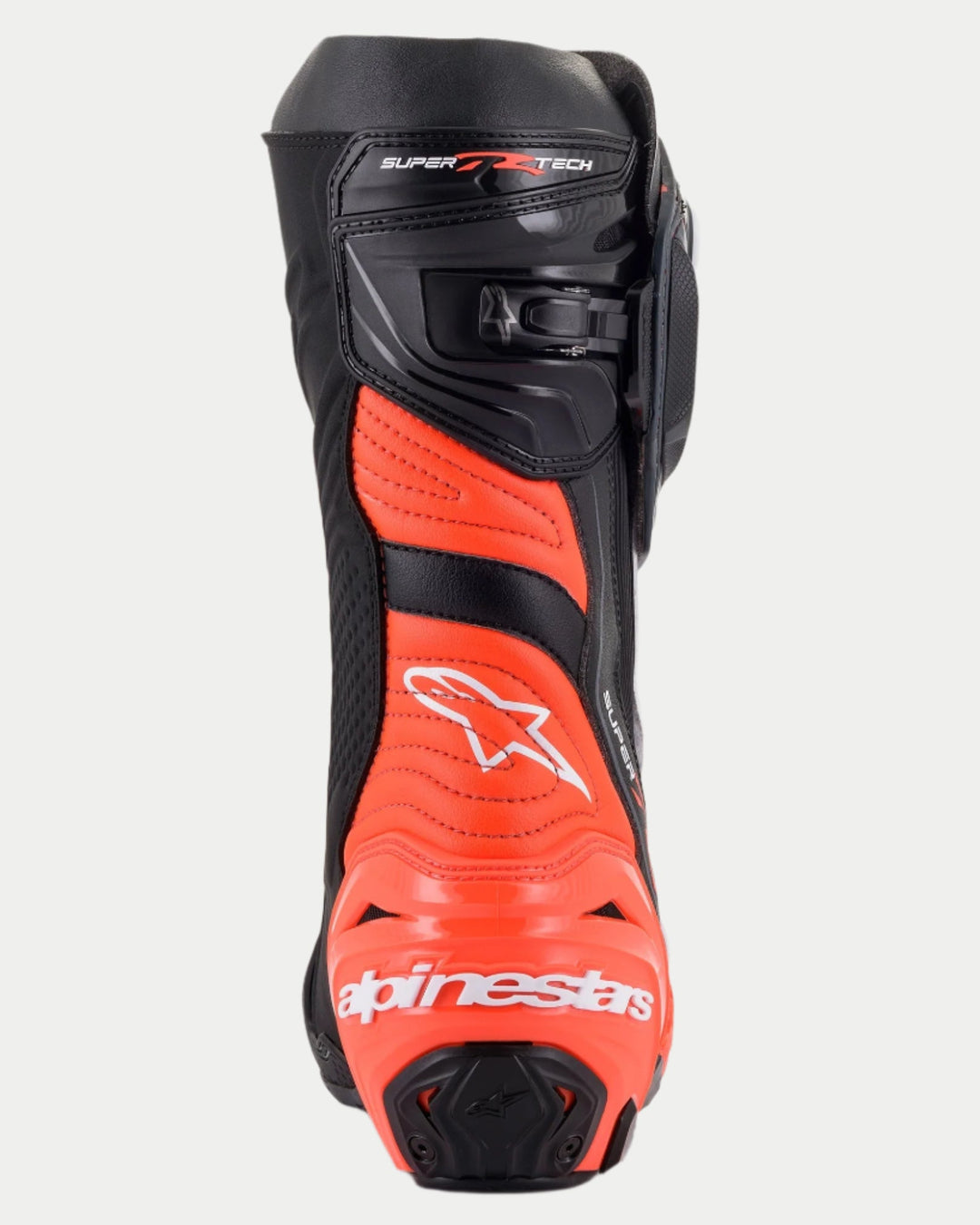 Stivali Alpinestars Supertech R - Nero Rosso Fluo Bianco