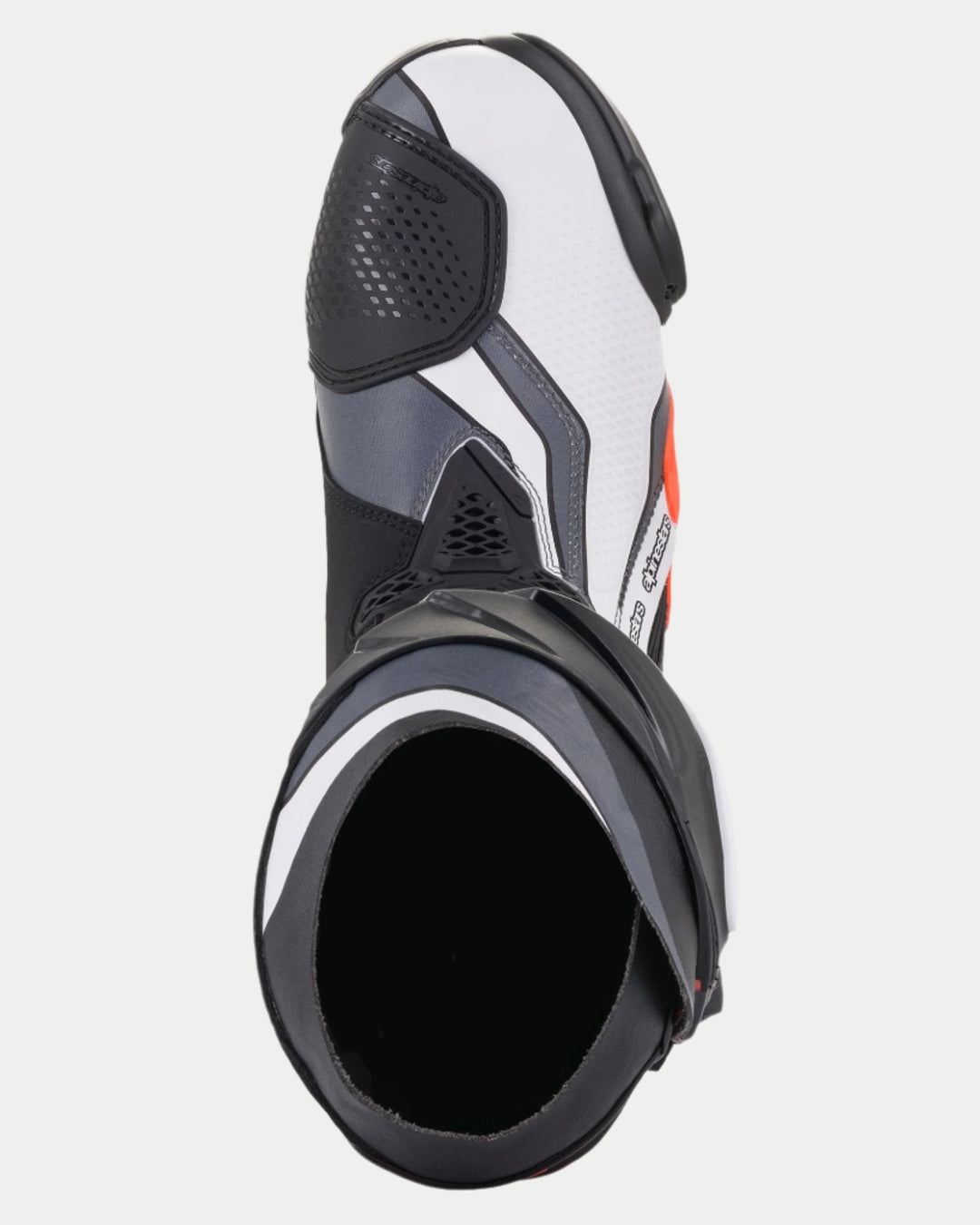 Stivali Alpinestars Supertech R - Nero Rosso Fluo Bianco