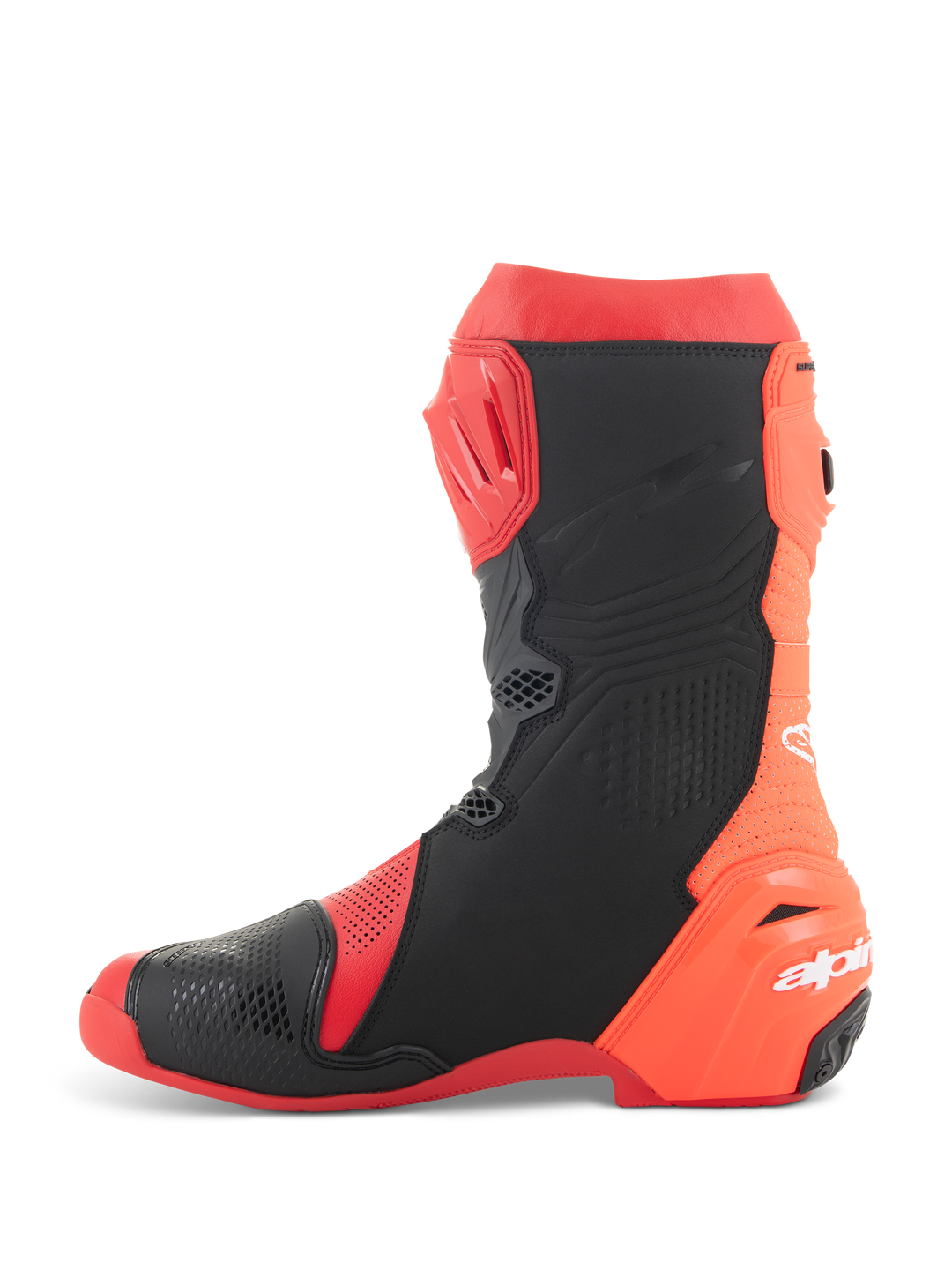 Stivali Alpinestars Supertech R Vented - Rosso Fluo