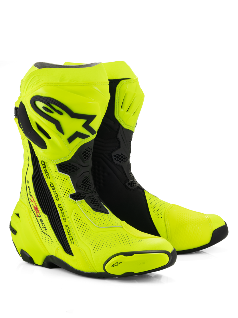 Stivali Alpinestars Supertech R Vented - Giallo Fluo