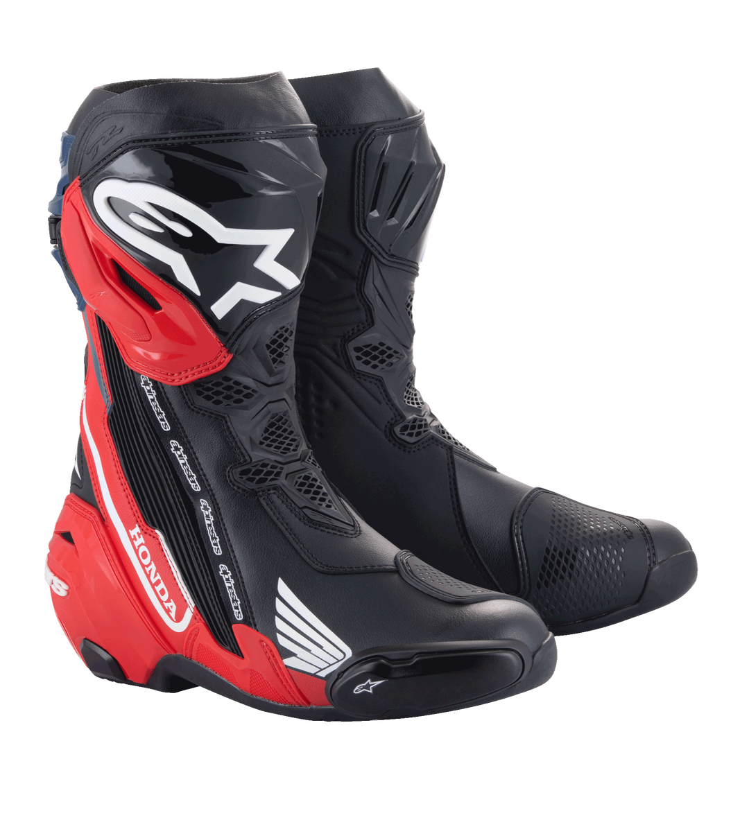 Stivali Alpinestars HONDA Supertech R - Nero Rosso Blu