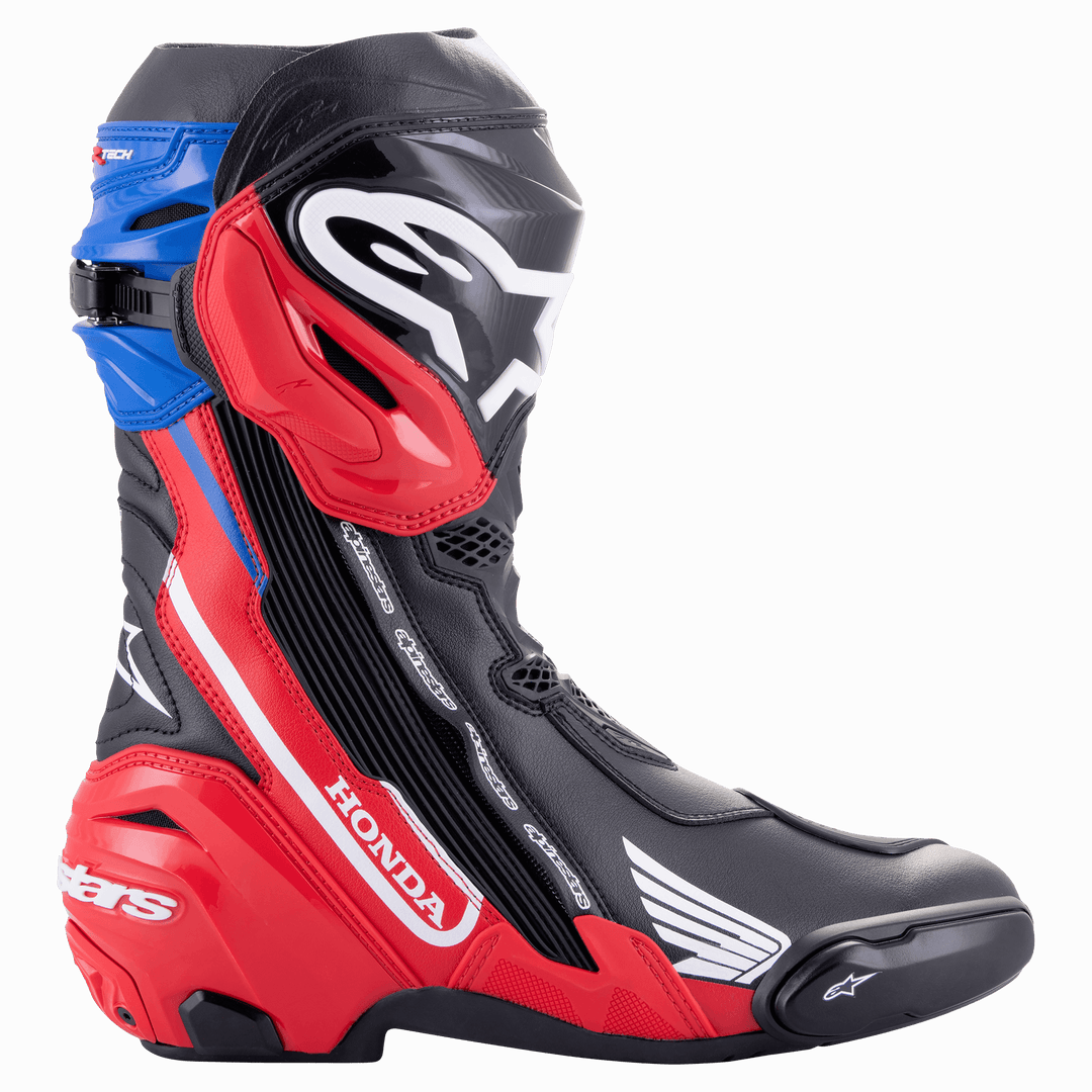 Stivali Alpinestars HONDA Supertech R - Nero Rosso Blu