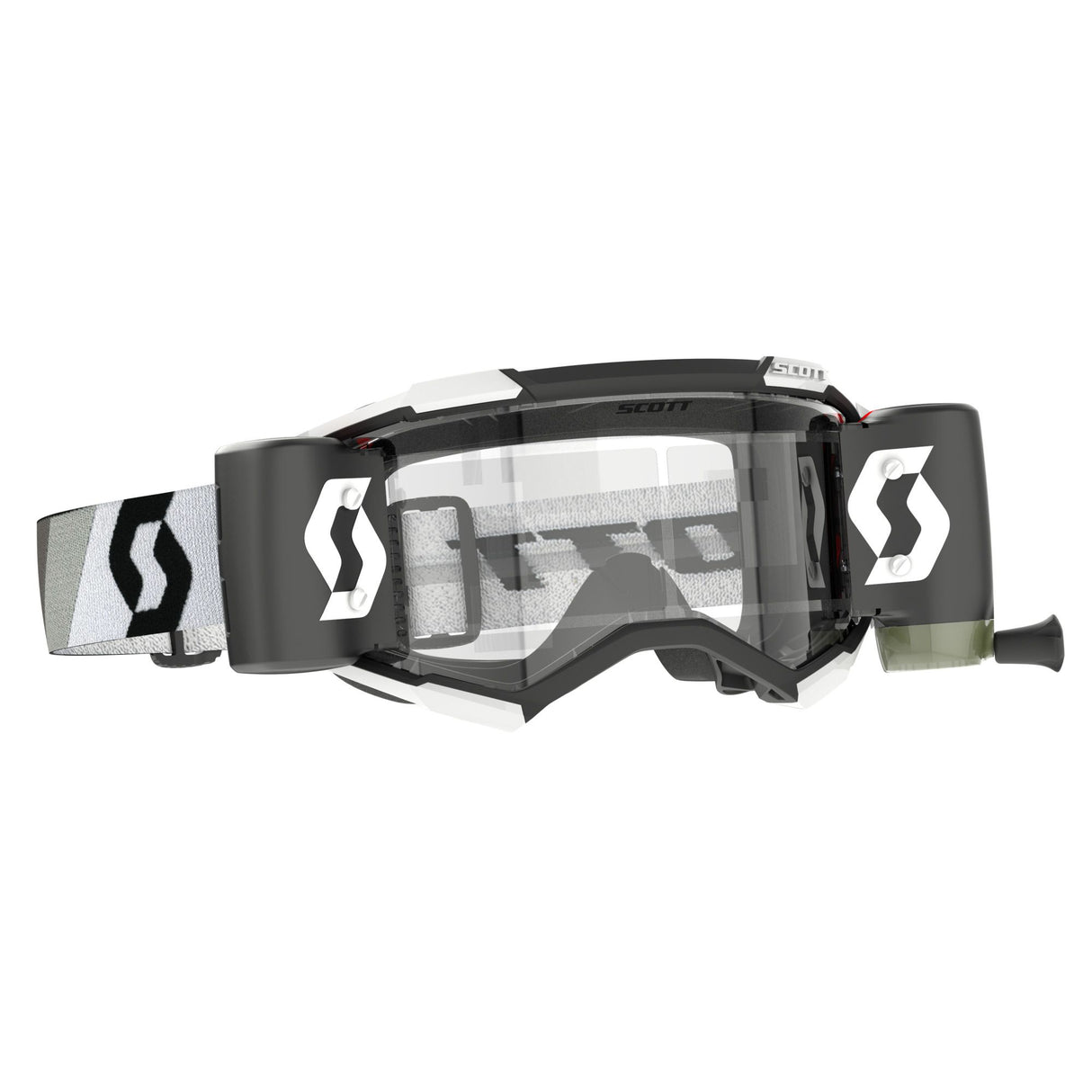 SCOTT Fury WFS Roll Off Goggle - Black White