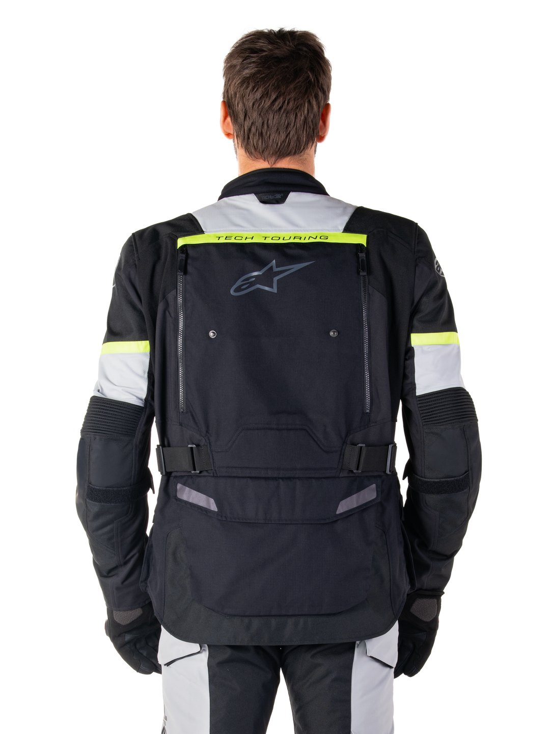 Giacca Moto Alpinestars Bogota' Pro Drystar - Nero Grigio Giallo Fluo