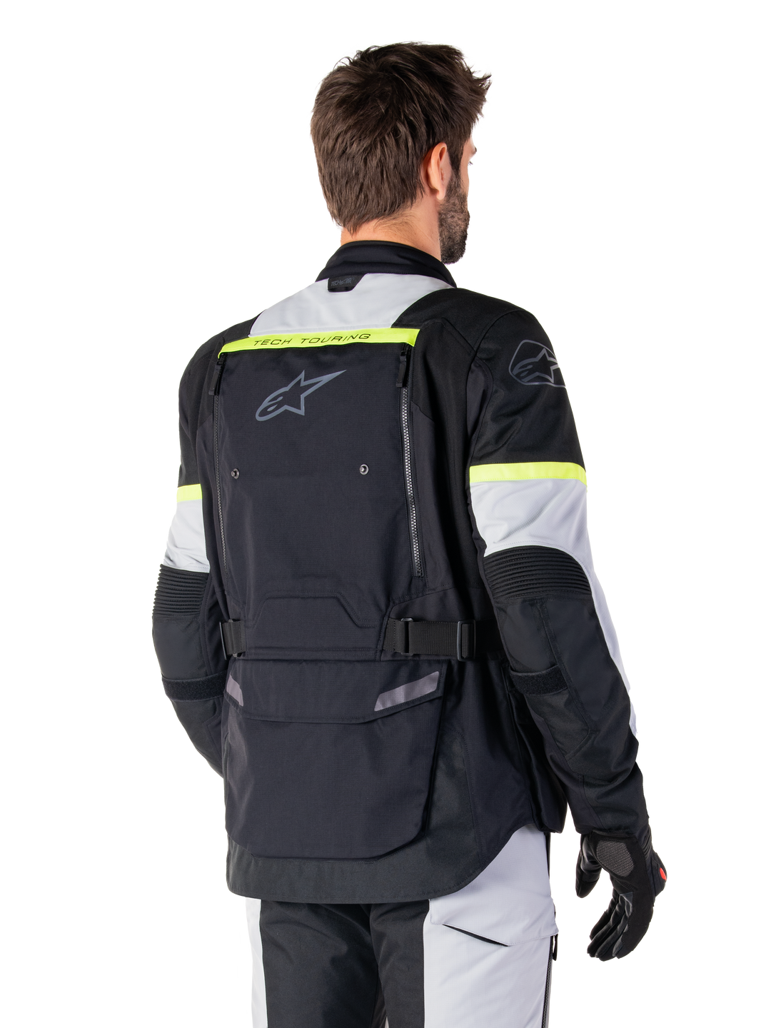 Giacca Moto Alpinestars Bogota' Pro Drystar - Nero Grigio Giallo Fluo