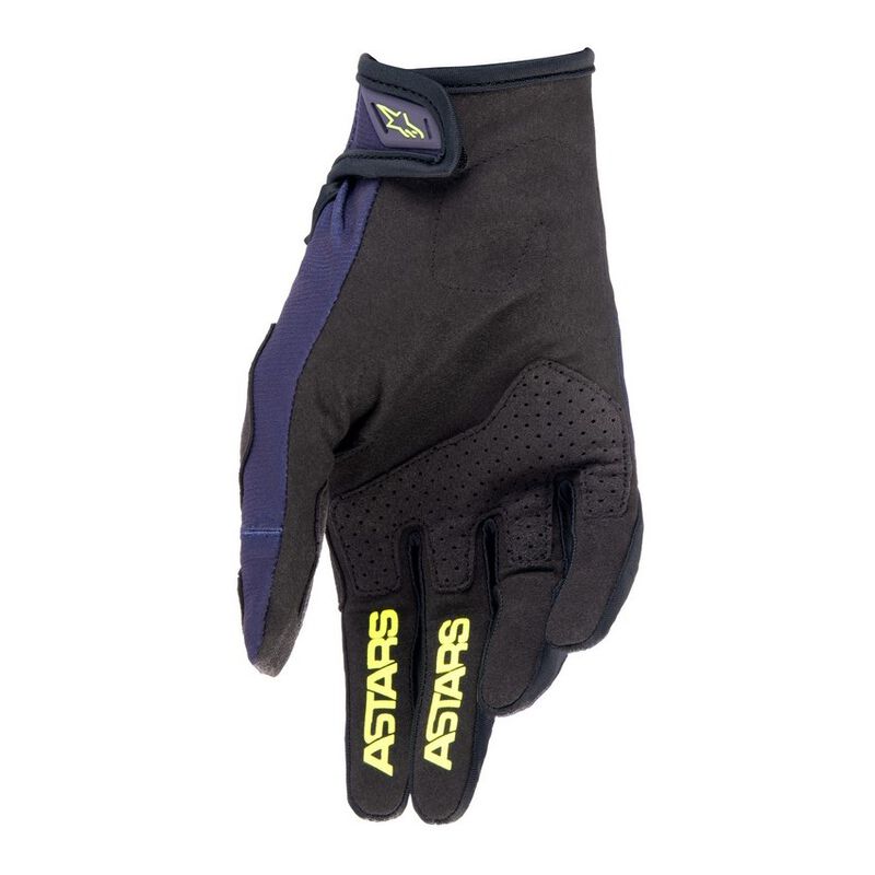 Guanti Alpinestars Techstar - Blue Navy Yellow Fluo