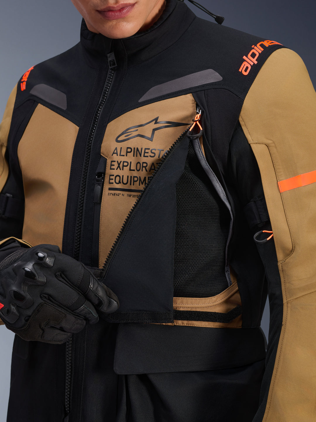 Alpinestars ST-7 2L Gore-Tex Motorcycle Jacket - Brown/Black