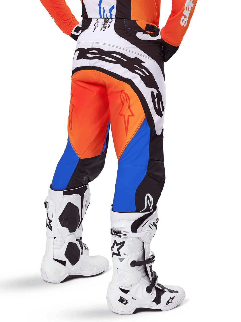 Pantaloni Alpinestars Techstar Melt - Orange Blue