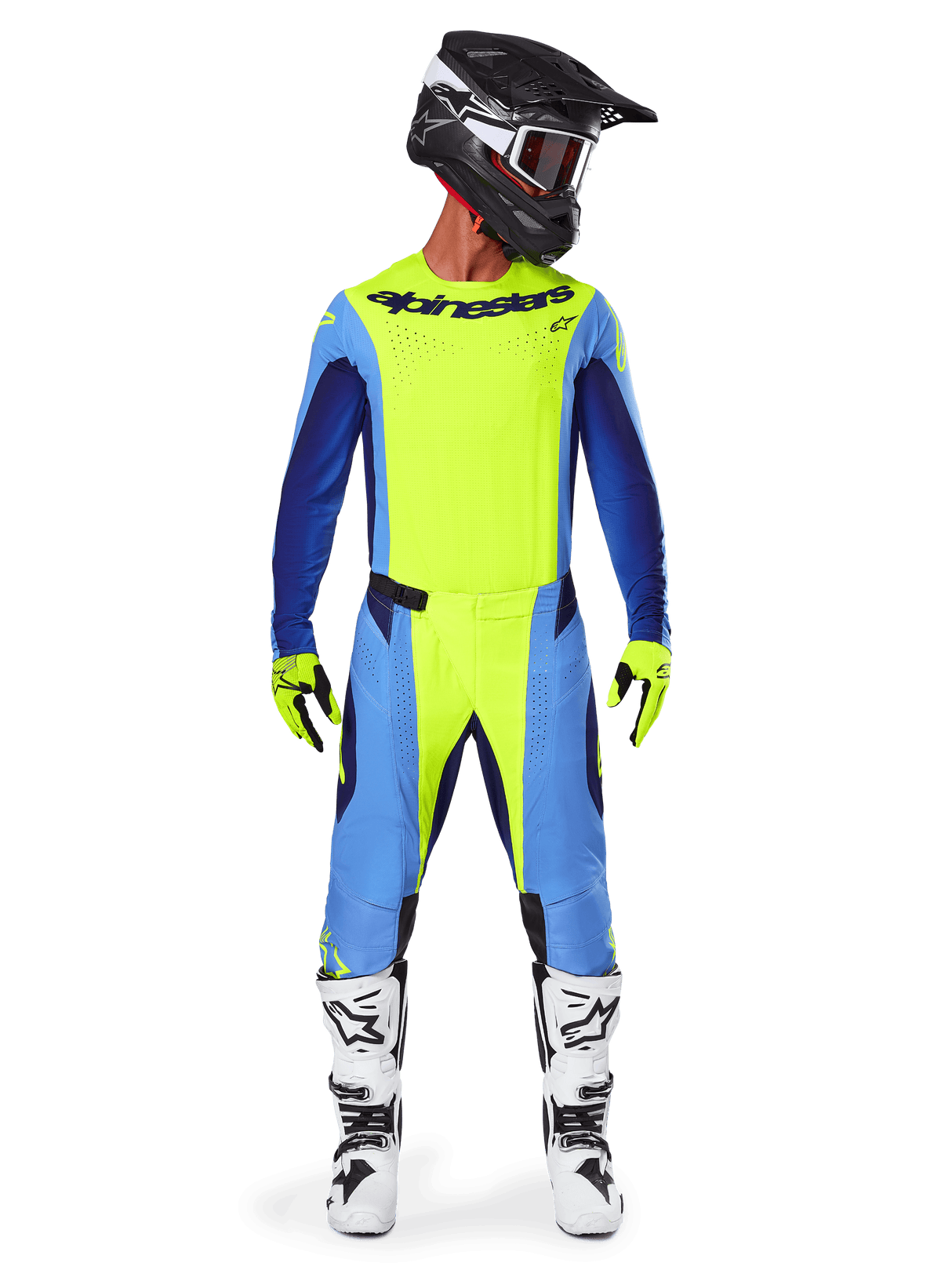 Pantaloni Alpinestars Techstar Melt - Yellow Fluo Blue