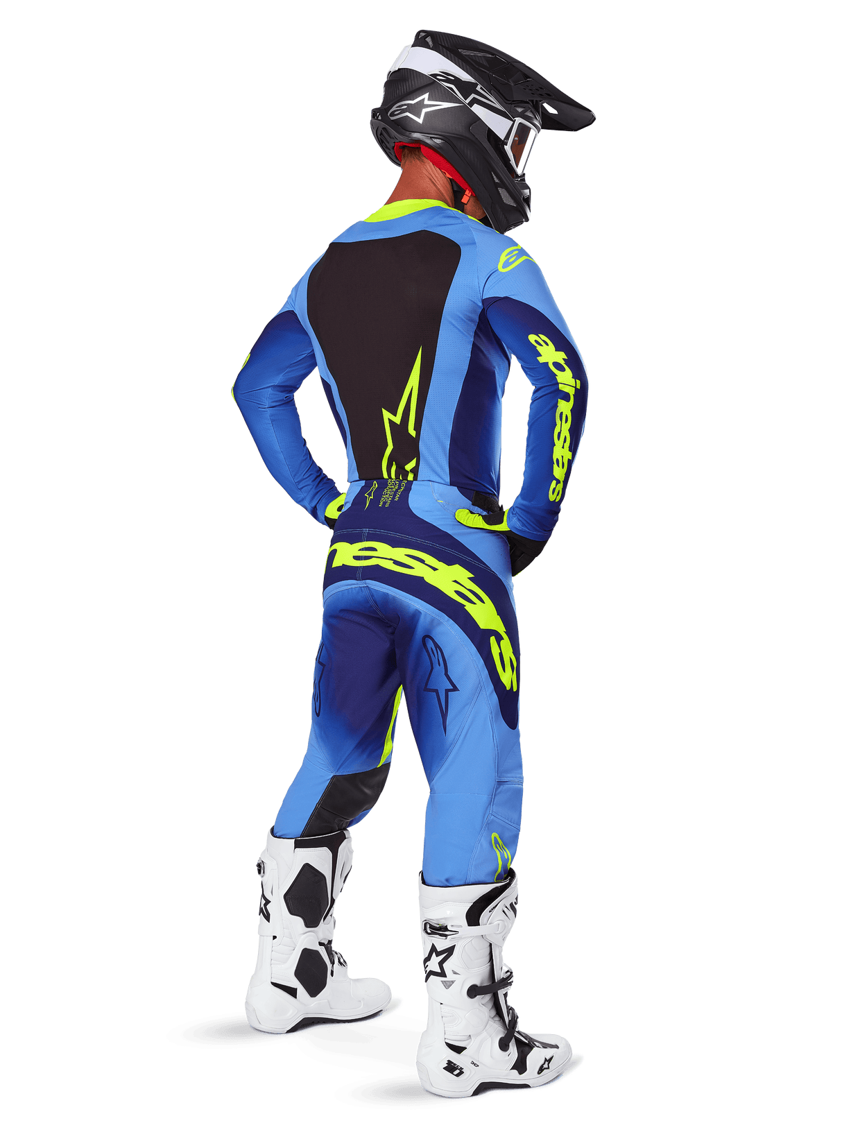 Pantaloni Alpinestars Techstar Melt - Yellow Fluo Blue