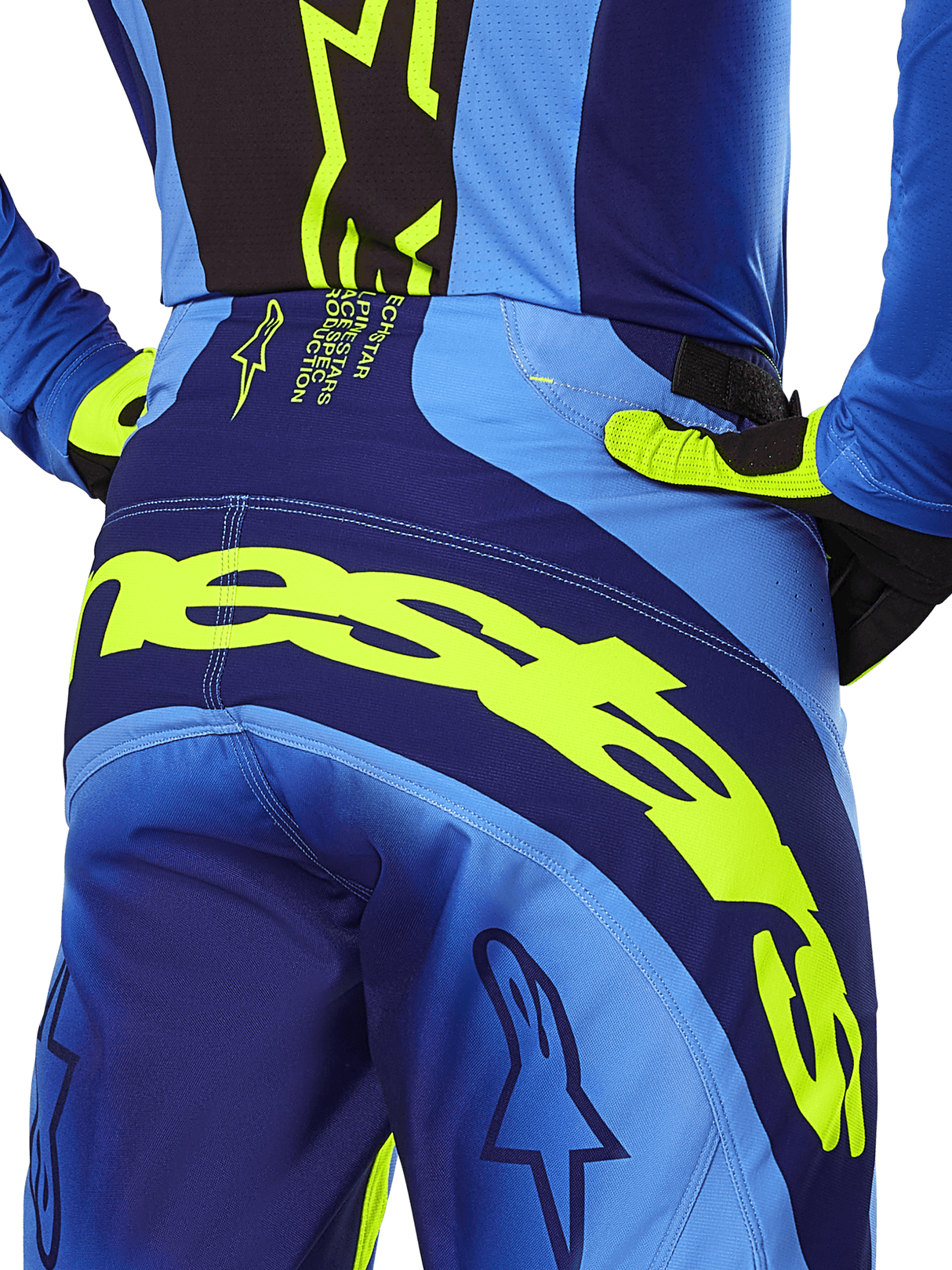 Pantaloni Alpinestars Techstar Melt - Yellow Fluo Blue