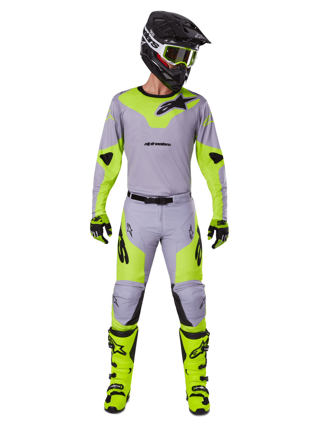 Alpinestars Racer Veil Jersey - Grey Fluorescent Yellow