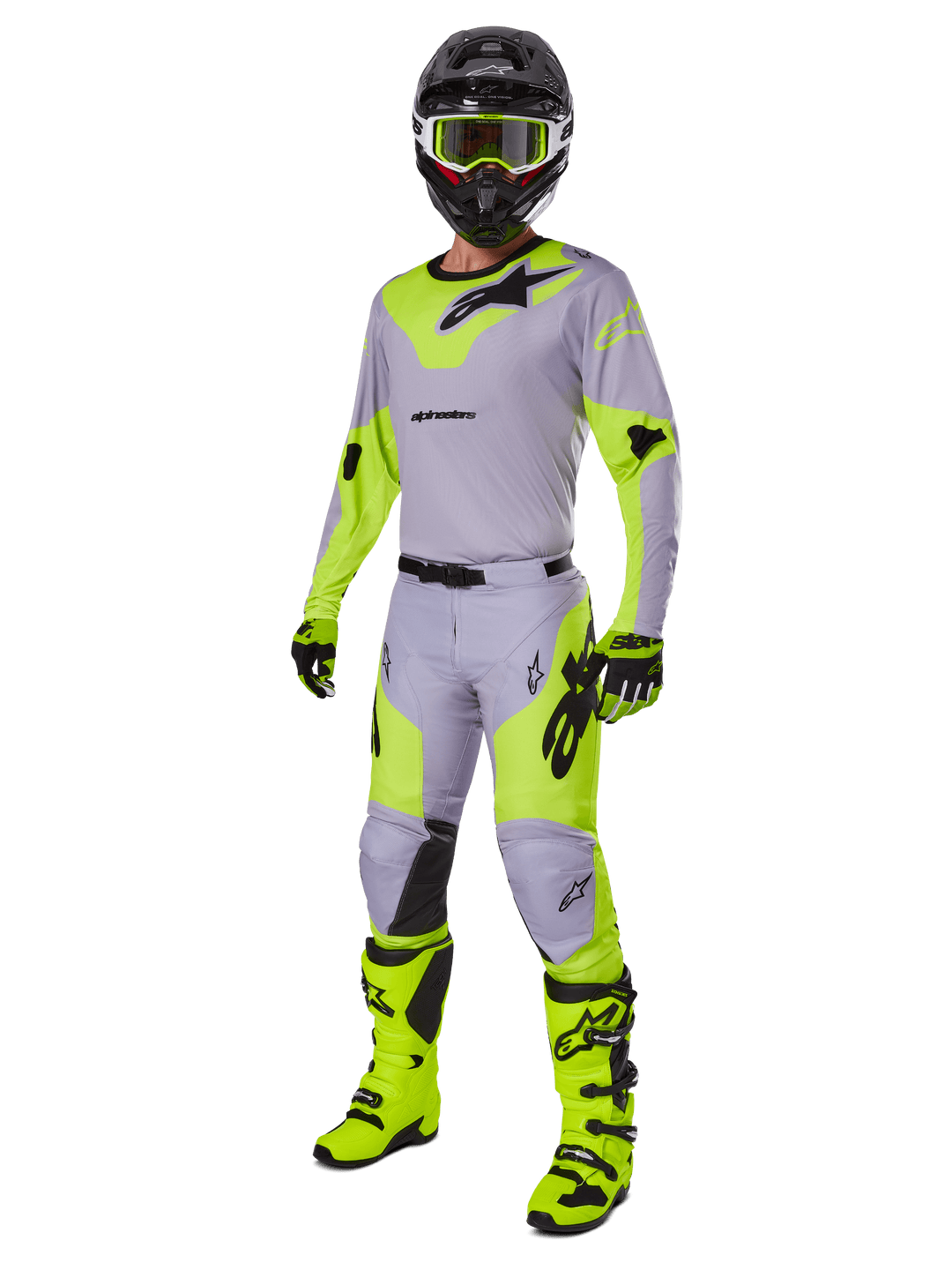 Alpinestars Racer Veil Jersey - Grey Fluorescent Yellow