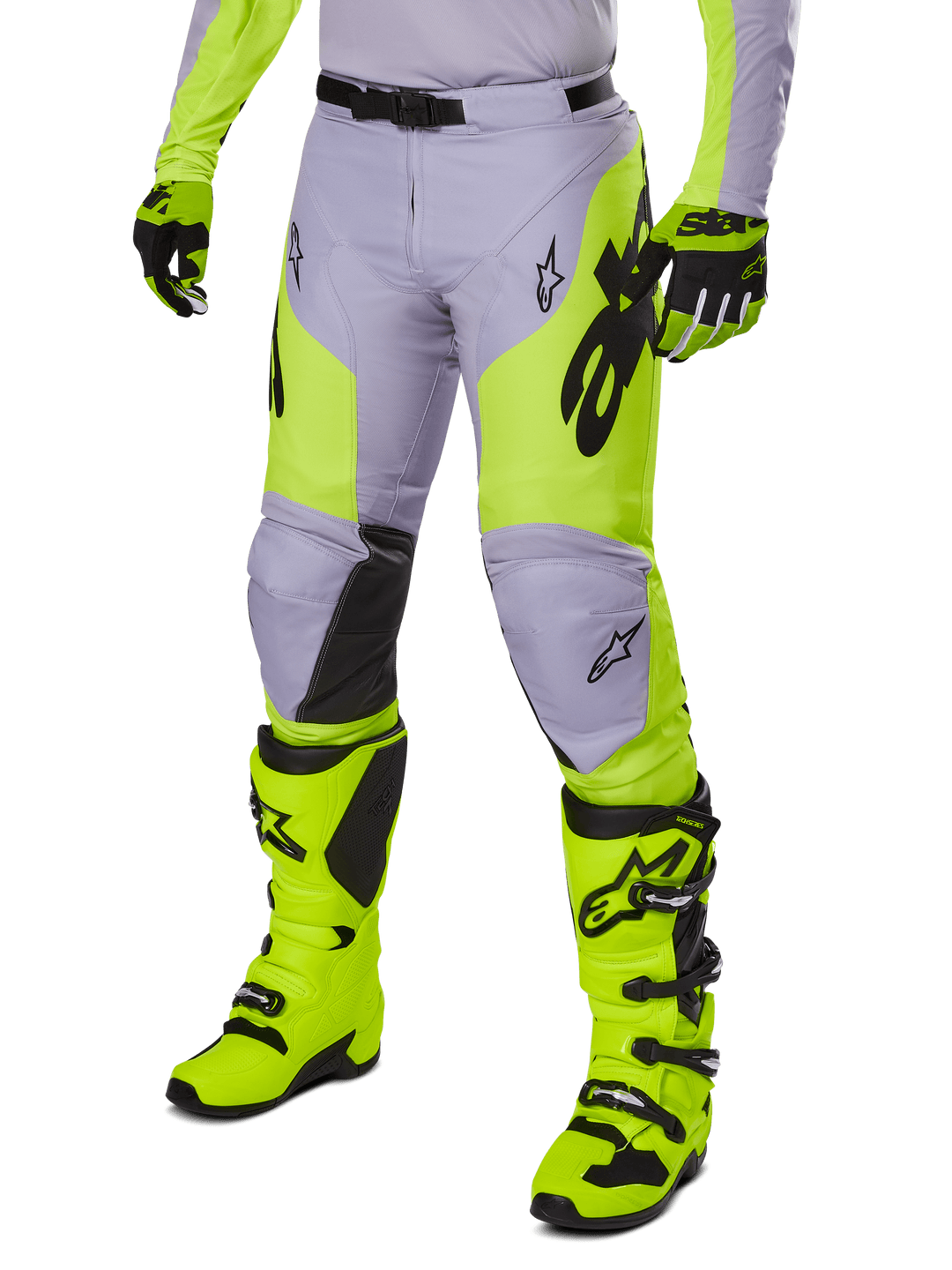Pantaloni Alpinestars Racer Veil - Grigio Giallo Fluo