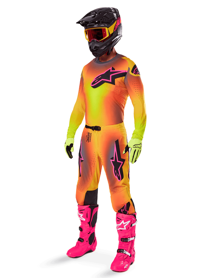 Pantaloni Alpinestars Supertech Lipan - Yellow Pink