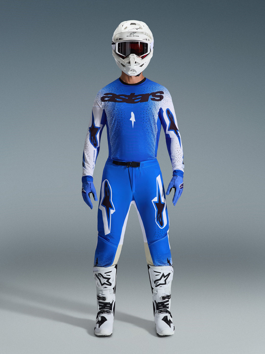 Maglia Alpinestars Supertech SCENZ - Blu Bianco