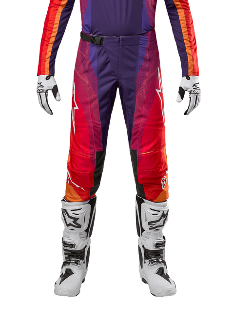 Pantaloni Alpinestars Techstar Pneuma - Viola Arancione Blu