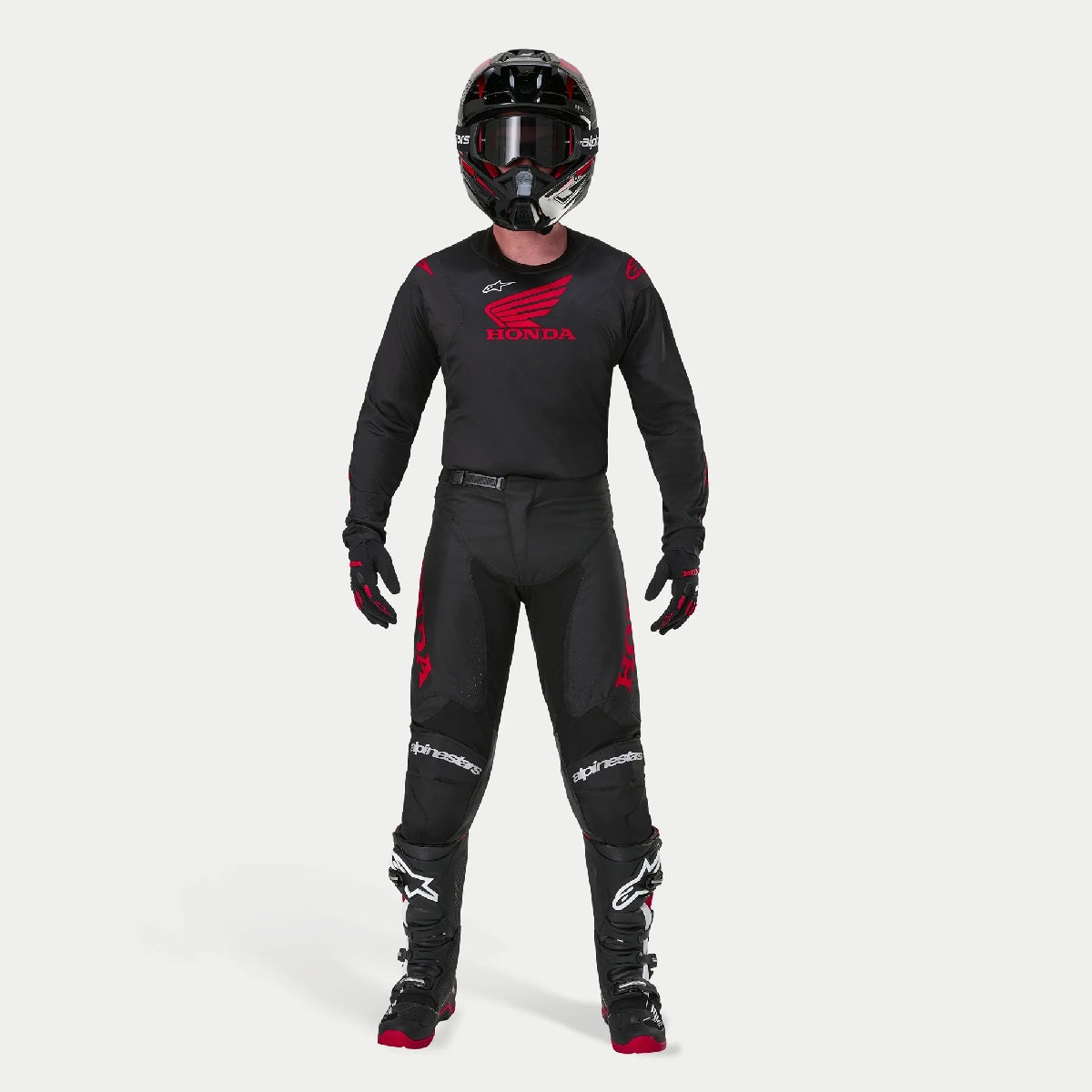 Completo Alpinestars Honda Racer Iconic - Nero