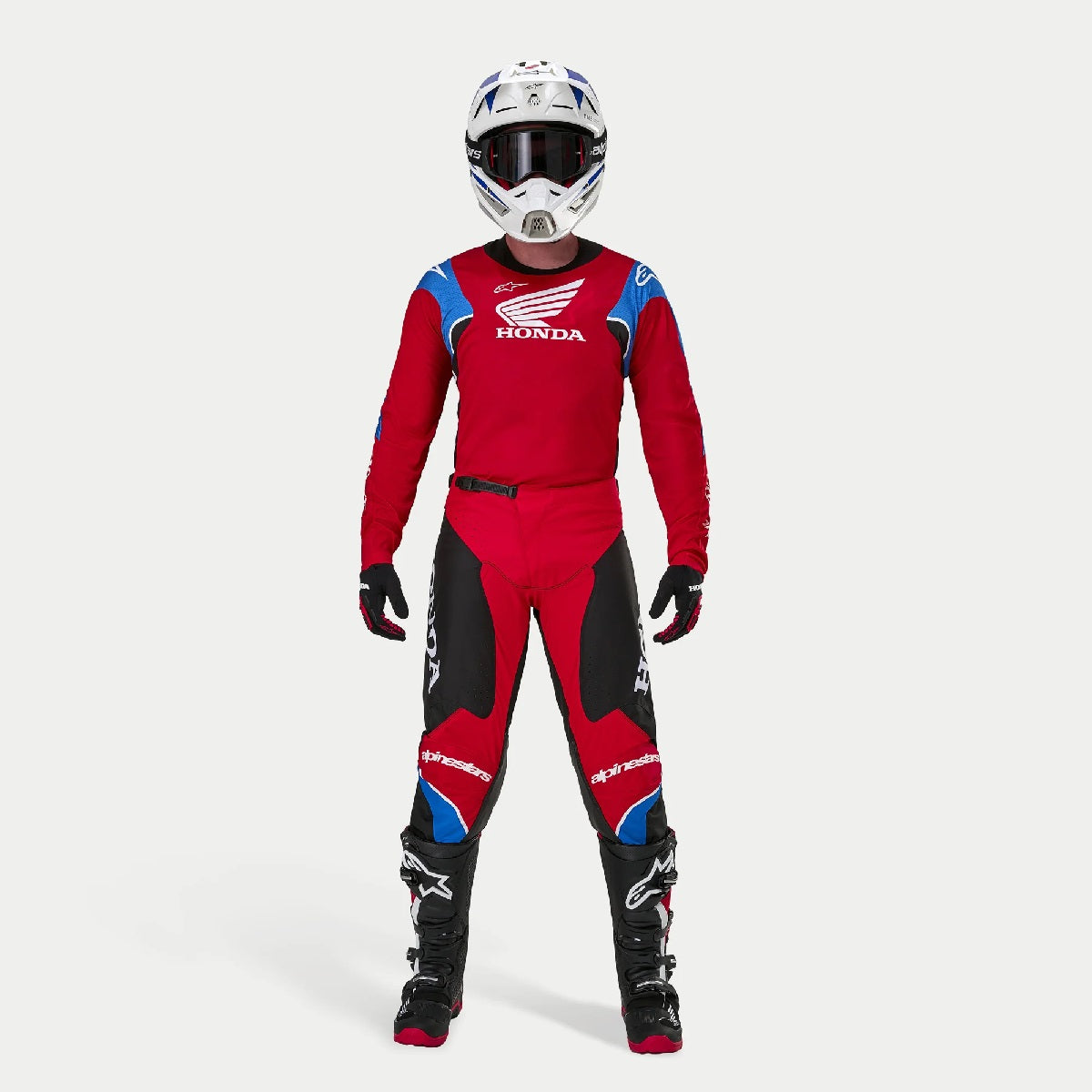Completo Alpinestars Honda Racer Iconic - Rosso