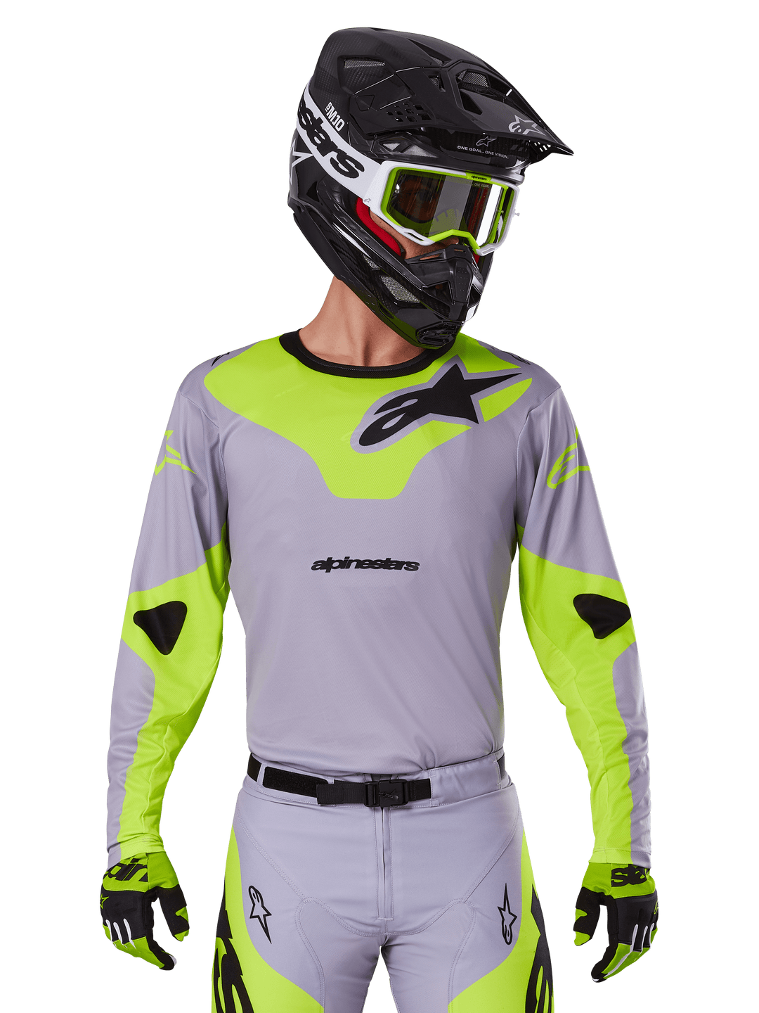 Alpinestars Racer Veil Jersey - Grey Fluorescent Yellow