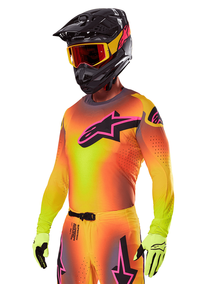 Alpinestars Supertech Lipan Jersey - Yellow Pink
