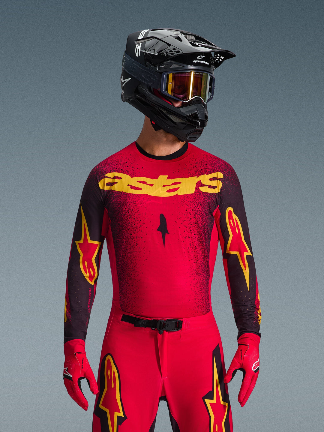 Maglia Alpinestars Supertech SCENZ - Rosso Nero Giallo