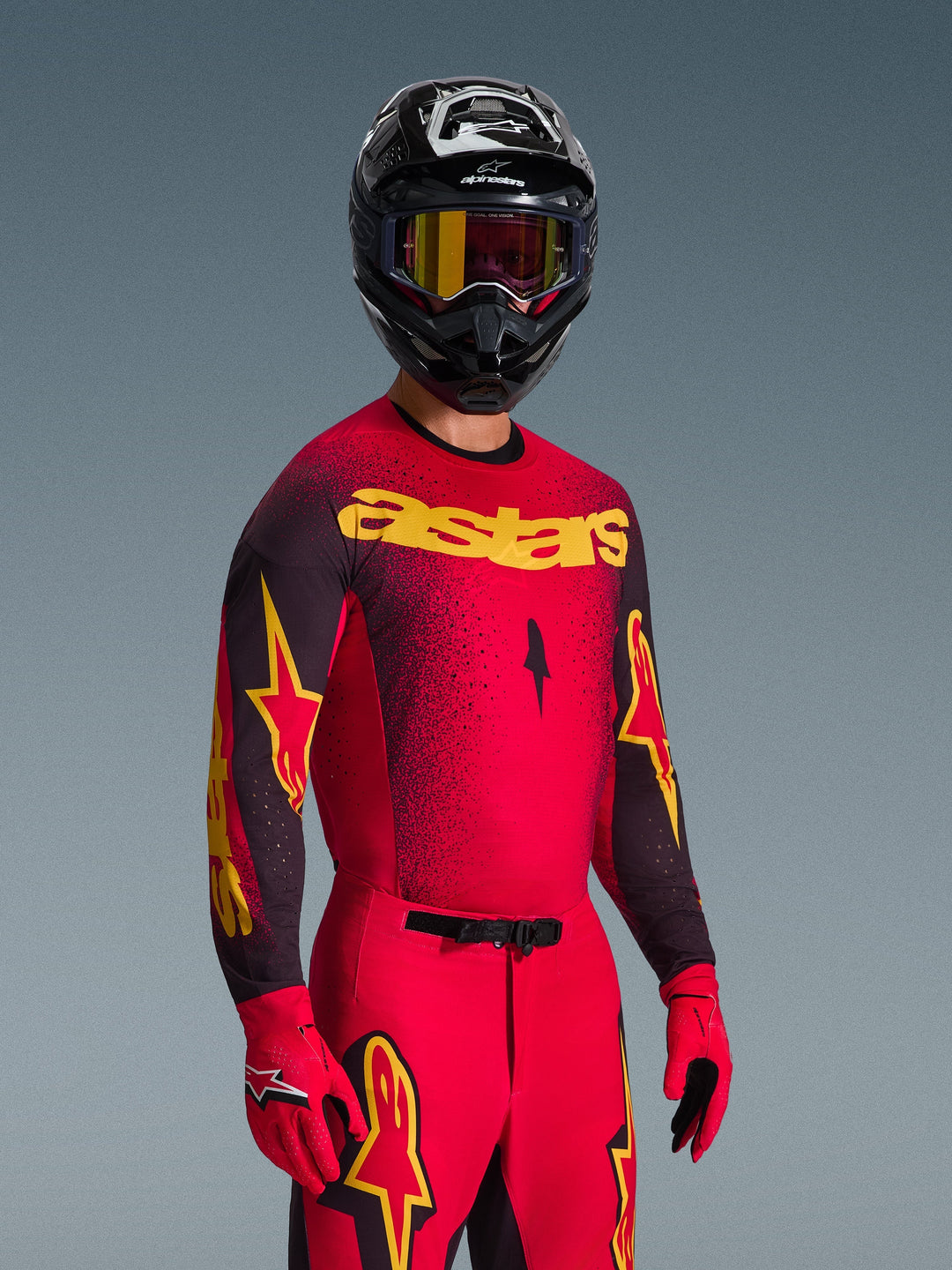 Maglia Alpinestars Supertech SCENZ - Rosso Nero Giallo