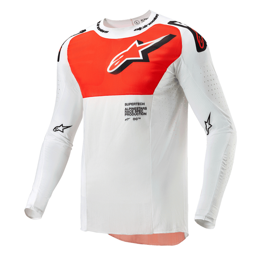 Alpinestars Supertech Ward Jersey - White Hot Orange