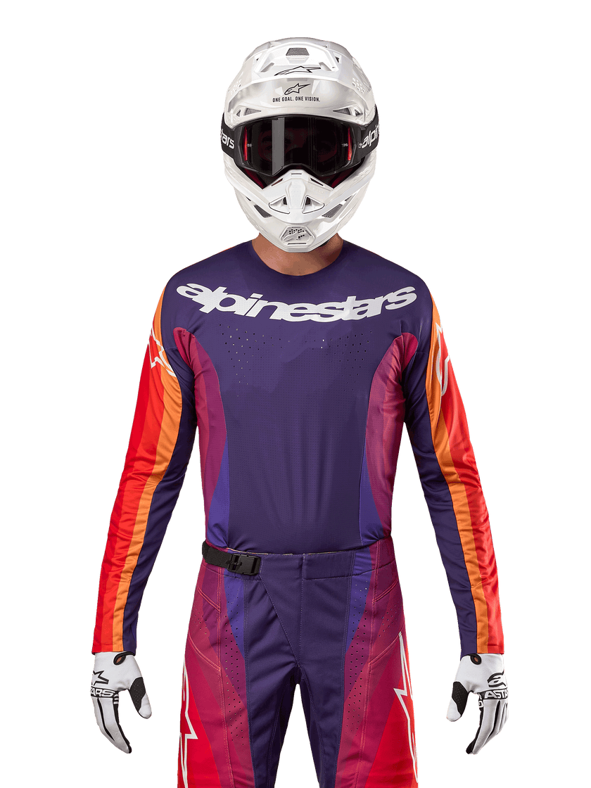 Alpinestars Techstar Pneuma Jersey - Purple Orange Blue