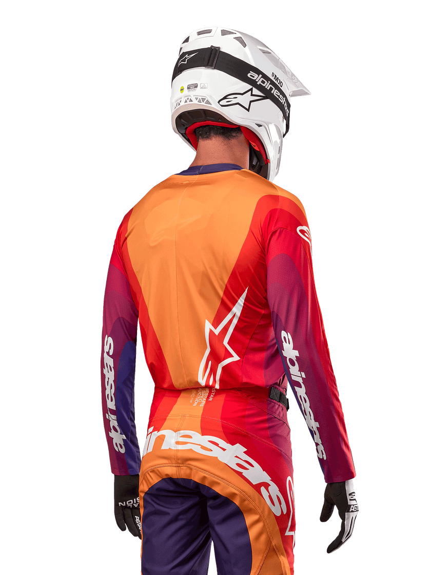 Alpinestars Techstar Pneuma Jersey - Purple Orange Blue