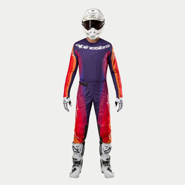 Alpinestars Techstar Pneuma Jersey - Purple Orange Blue