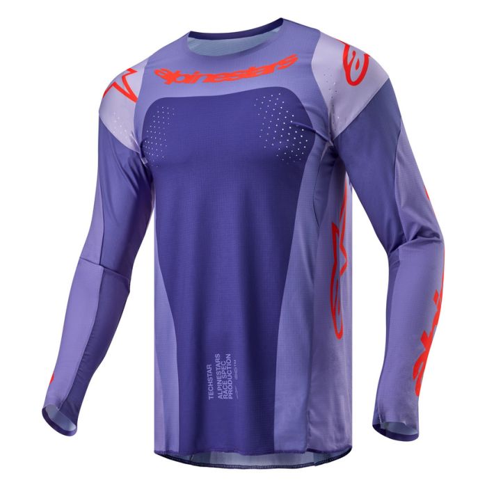 Alpinestars Techstar Ocuri Jersey - Purple Hot Orange