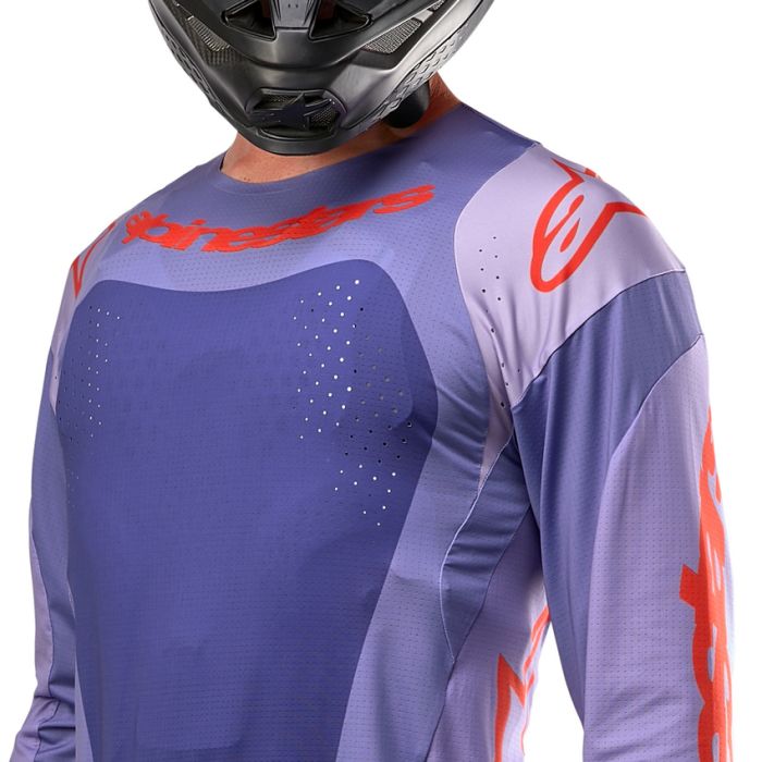 Alpinestars Techstar Ocuri Jersey - Purple Hot Orange