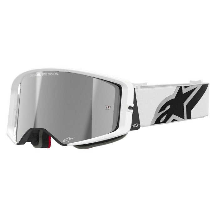 Alpinestars Supertech Corp Goggles - White Silver Mirror