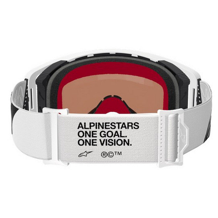 Alpinestars Supertech Corp Goggles - White Silver Mirror