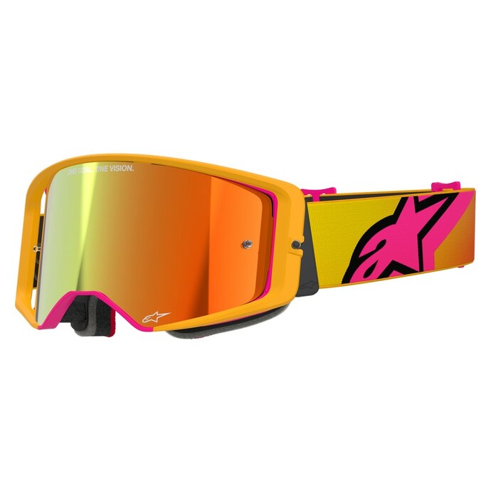 Alpinestars Supertech Corp Goggles - Yellow Red Mirror