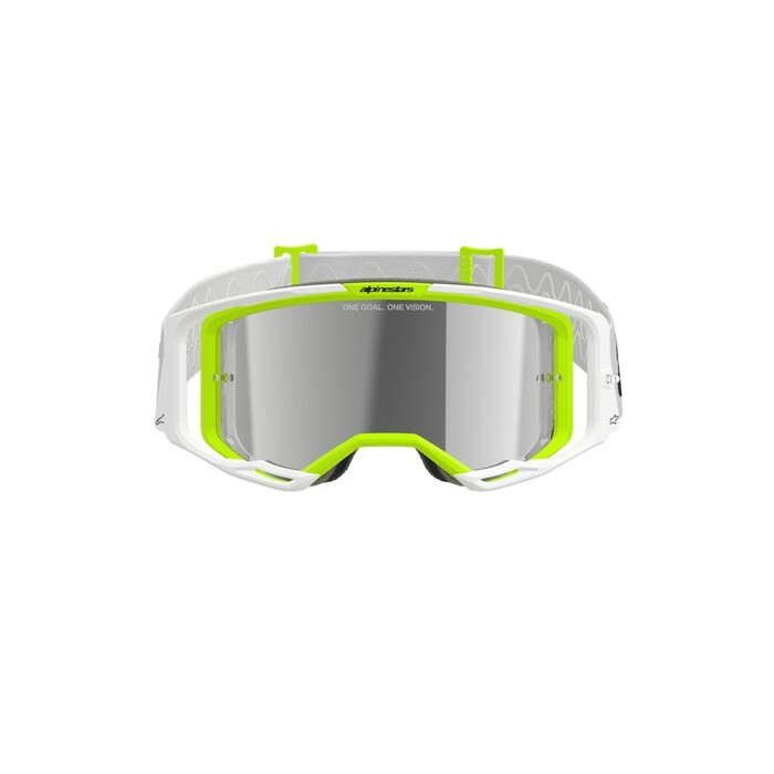 Alpinestars Vision 8 Wordmark Goggles - White Yellow