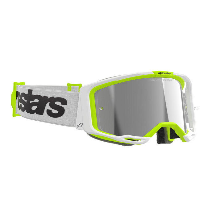 Alpinestars Vision 8 Wordmark Goggles - White Yellow