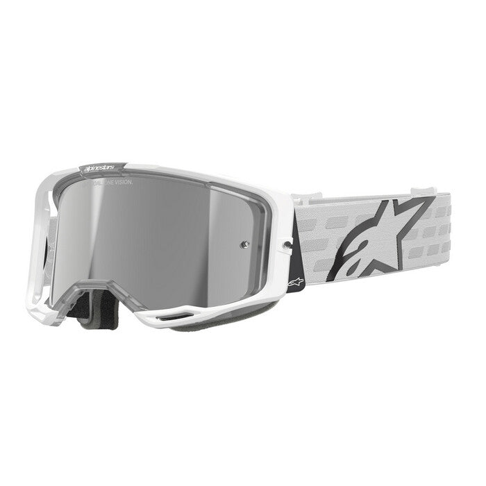 Alpinestars Vision 8 Corp Goggles - White Silver Mirror